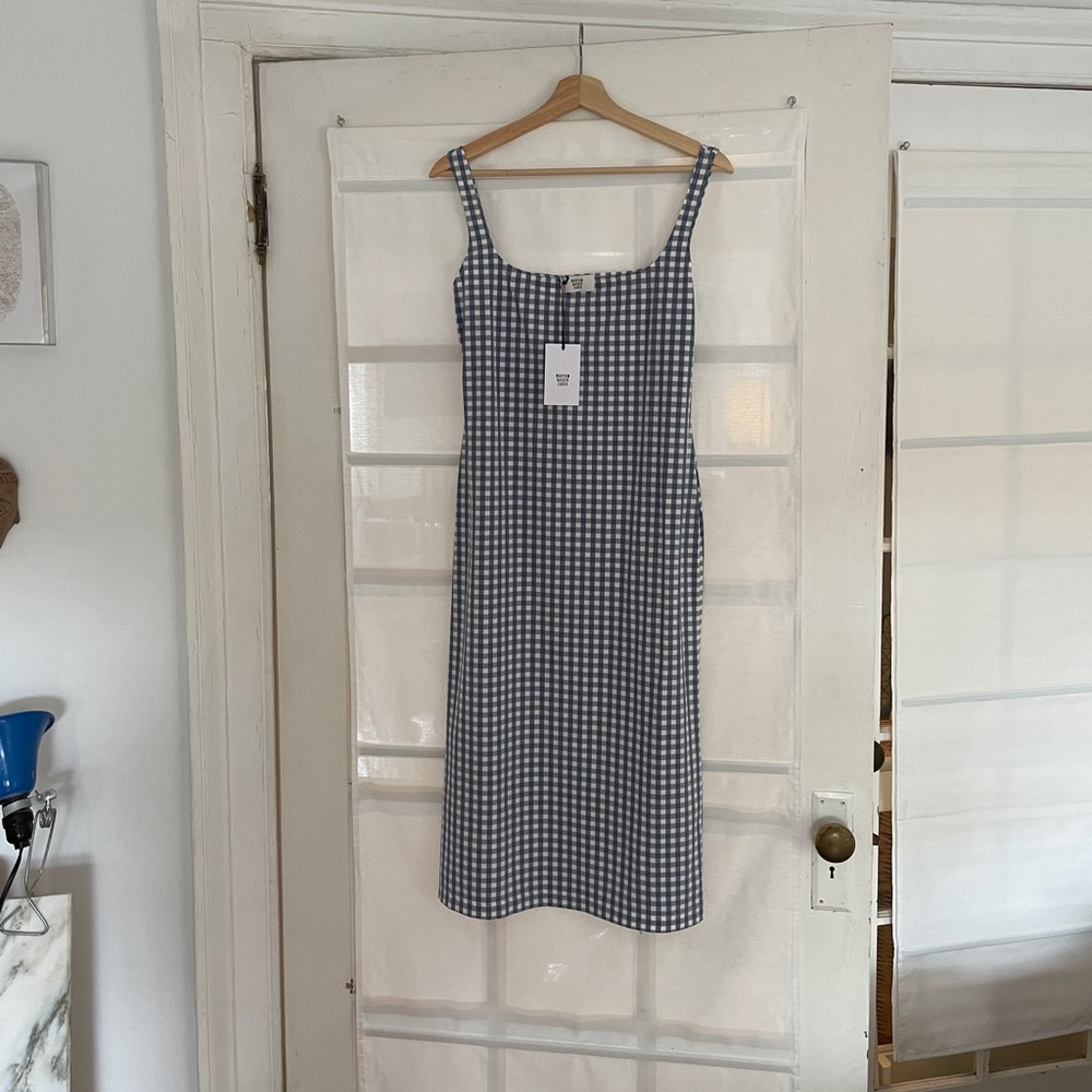 Maryam Nassir Zadeh Salma Dress Blue Gingham - Picture 12 of 16